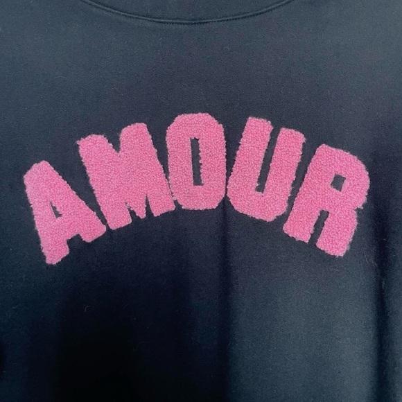 Beach Riot | Cassia Amour black & pink graphic sweatshirt - Picture 6 of 7